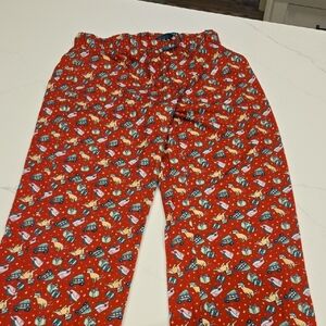 Vineyard Vines Kids Red Dinosaur Pajama Bottoms